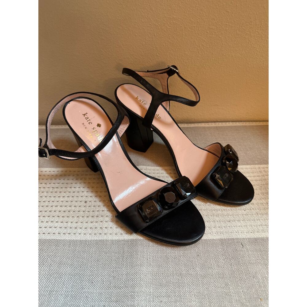 Kate Spade New York Imorana Jeweled Dress Sandals Black Size 7
